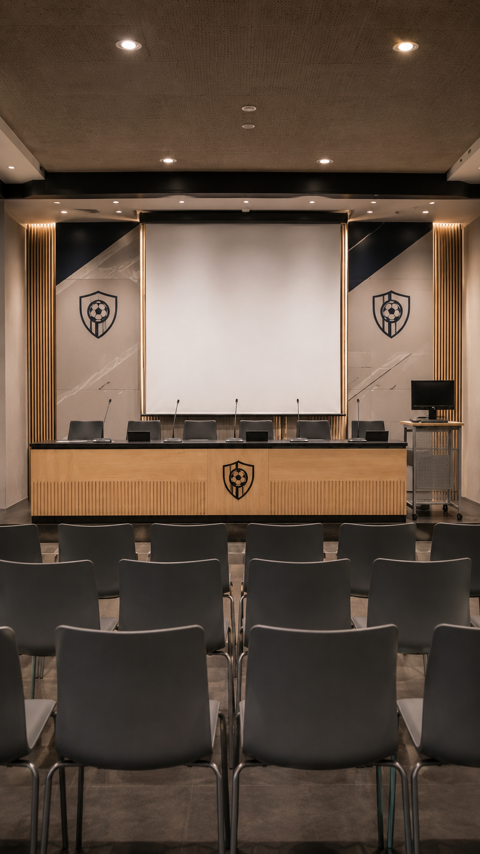 Sala de prensa después de la transformación